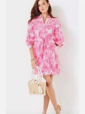 knee length dresses for ladies Allegra Lace Midi Dress - Pink